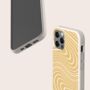 Yellow Swirl Biodegradable Phone Case, thumbnail 4 of 8