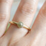 Olive Green Diamond Ring In 18ct Yellow Gold, thumbnail 4 of 6