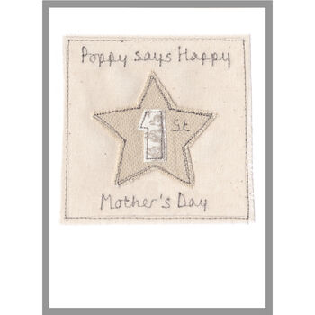 Personalised 1st Mother’s Day Card For Mum Or Grandma, 4 of 12