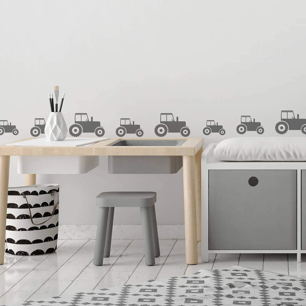 Mini Tractor Wall Stickers, 1 of 3