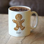 Gingerbread Man Mug With Hot Chocolate And Marshmallows, thumbnail 2 of 3