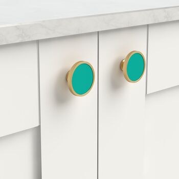 Green Cupboard Door Knobs Drawer Handles, 9 of 12
