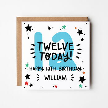 Ages 10 To 18 Blue Birthday Card, 3 of 9