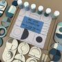 Blue Modern Wall Art Kit Diy Home Decor Gift Craft Gift Gifting, thumbnail 1 of 3