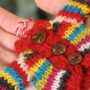 Set Of Two Fair Trade Knitted Christmas Decorations, thumbnail 4 of 5