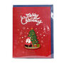 Merry Christmas Tree Pop Up Gift Cards With Santa, thumbnail 5 of 5