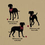 Personalised Weimaraner Print For One Or Two Dogs, thumbnail 2 of 9