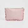 Pink Love Velvet Embroidered Pouch, thumbnail 4 of 7