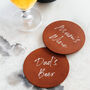 Personalised Leather Coaster, thumbnail 1 of 6