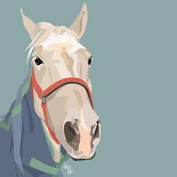 Personalised Horse Portrait Print, 4 of 5