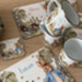 Kids Personalised Little Bunny Placemat, Coaster And Mug Dinner Set, thumbnail 5 of 11