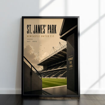 Newcastle St James' Park Football Stadium Poster, 2 of 5