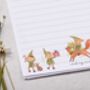 A5 Personalised Christmas Letter Writing Paper Elf Design, thumbnail 2 of 5