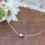 Daisy Nine Carat Rose Gold North Star Necklace, thumbnail 2 of 4