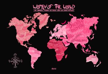 Women Of The World Map Print, 5 of 5