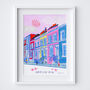 Notting Hill, West London Scene Travel Print, thumbnail 5 of 5