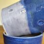 9th Anniversary Pottery Tumbler Blue Green Birthday Mug, thumbnail 3 of 8