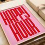 Happy Hour Print | Typographic Poster | Wall Art | Aesthetic | Typographic | Trendy | Kitchen Artwork | Bar | Drinks | Wall Decor | Gift, thumbnail 11 of 11