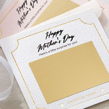 Personalised Scratch Off Mother’s Day Surprise Card, 4 of 4