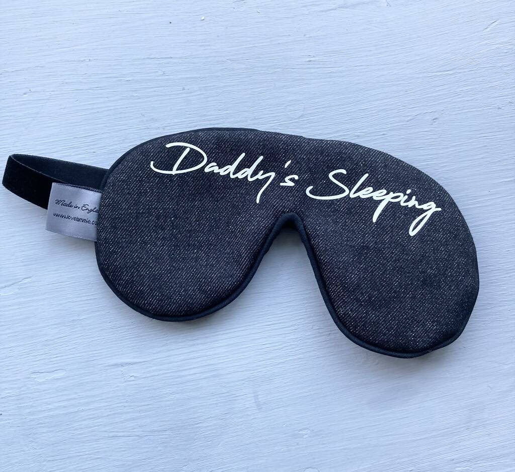 Personalised Men's Eye Mask By Love Lammie & Co
