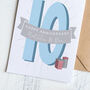 Personalised 10th Tin Wedding Anniversary Card, thumbnail 1 of 2