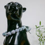 Chunky Fabric Bead Necklace 'Falling Softly', thumbnail 3 of 6