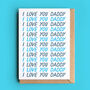 'I Love You Daddy' Father's Day Card, thumbnail 1 of 2