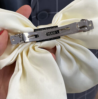 Bride To Be Personalised Satin Bow Clip, 3 of 5