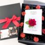 Personalised Red Rose Valentines Card Gift Boxed, thumbnail 1 of 11