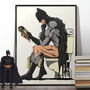Batman On The Toilet Print, thumbnail 1 of 3