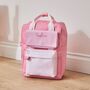 Personalised Pink Grab Handle And Purse Large Backpack, thumbnail 1 of 6