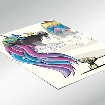 Unicorn In The Bath Poster, 2 of 6