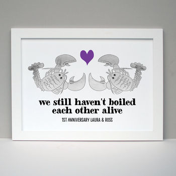 Personalised 1st Anniversary Print Gift, 3 of 5