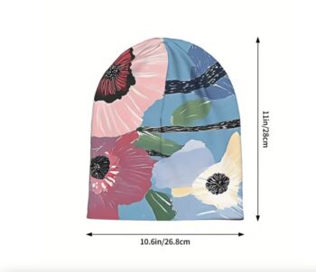 Chemo Headwear Beanie Hat Bandana Mixed Flowers Super Soft, 4 of 5