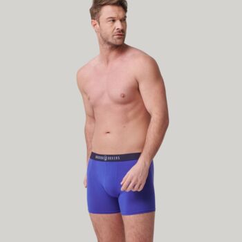 Multipack Four Pairs Of Men's Bamboo Trunks In Brights, 3 of 7