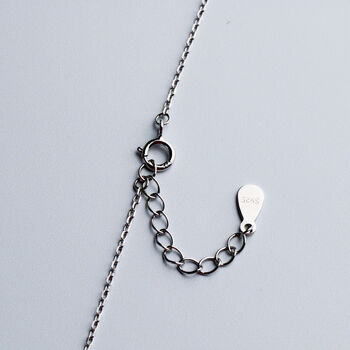 Sterling Silver Crystal Infinity Symbol Pendant Necklace, 2 of 4