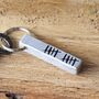 10th Anniversary Aluminium Bar Keyring, thumbnail 2 of 7