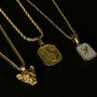 18k Gold Plated Middle Finger Charm Pendant Necklace, thumbnail 6 of 8