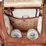 Amber Midi Tan Leather Backpack, thumbnail 4 of 10