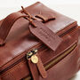 Personalised Leather Lay Flat Wash Bag, thumbnail 5 of 7