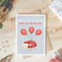 Cute Christmas Hug Bug Festive Poem Greeting Card, thumbnail 3 of 4