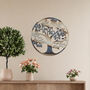 Circular Metal Tree Wall Artwork For Living Room Bedroom Or Hallway Decor, thumbnail 9 of 11