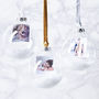 Personalised Photo Snow Globe Christmas Bauble, thumbnail 5 of 5