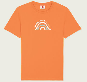 Open Mind Surf Orange Beach T Shirt, 4 of 7