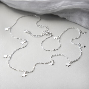 Sterling Silver Star Charm Necklace, 2 of 5