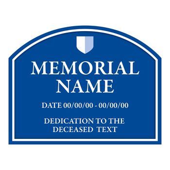 Blue Memorial Plaque, 3 of 9