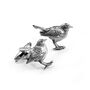 Men's Large Garden Robin Cufflinks, thumbnail 3 of 3