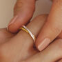Infinity Link Friendship Ring In Silver Or Gold Vermeil, thumbnail 1 of 6