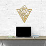 Geometric Mountain Peak Wooden Wall Art Modern Decor, thumbnail 1 of 10