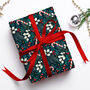 Premium Christmas Wrapping Paper Botanical Candy Cane, thumbnail 1 of 4